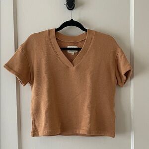 Madewell MWL Airyterry V-Neck Sweatshirt Tee XXS